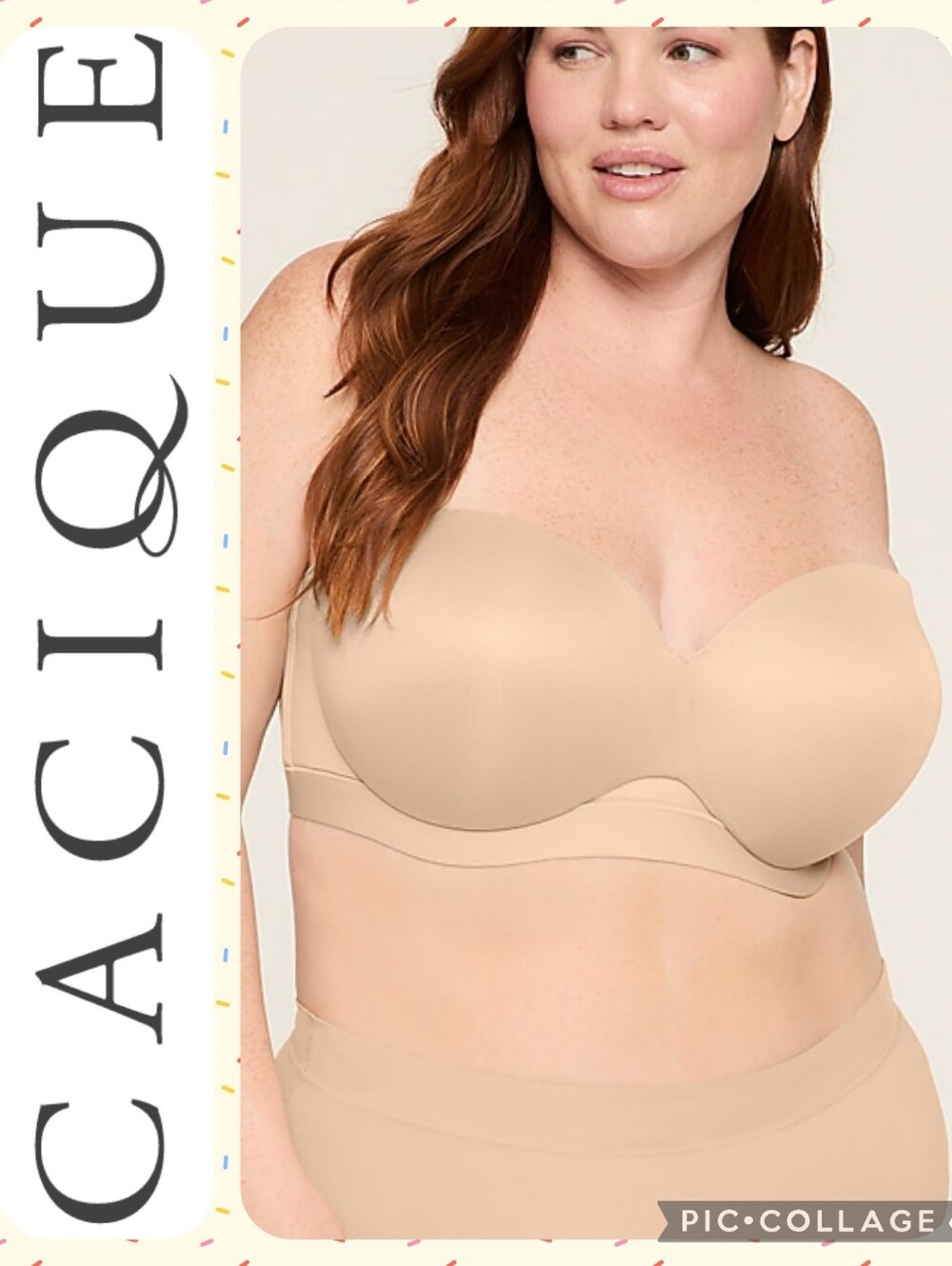 Cacique 40K Comfort Bliss® Lightly Lined Multi-Way Strapless Bra - Cafe Mocha